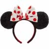 Disney Ears Headband - Minnie Mouse Sequined - Red & White -Hats Sales scp151815