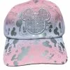 Disney Hat - Baseball Cap - Mickey Faces & Icons - Silver & Pink -Hats Sales scp151826