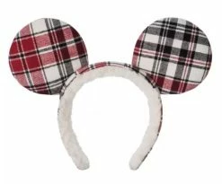 Disney Ears Headband - 2022 Holiday Mickey Mouse Plaid