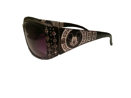 Disney Sunglasses - Mickey Mouse Face - Crystal Jeweled - Black 3 Disney Sunglasses - Mickey Mouse Face - Crystal Jeweled - Black